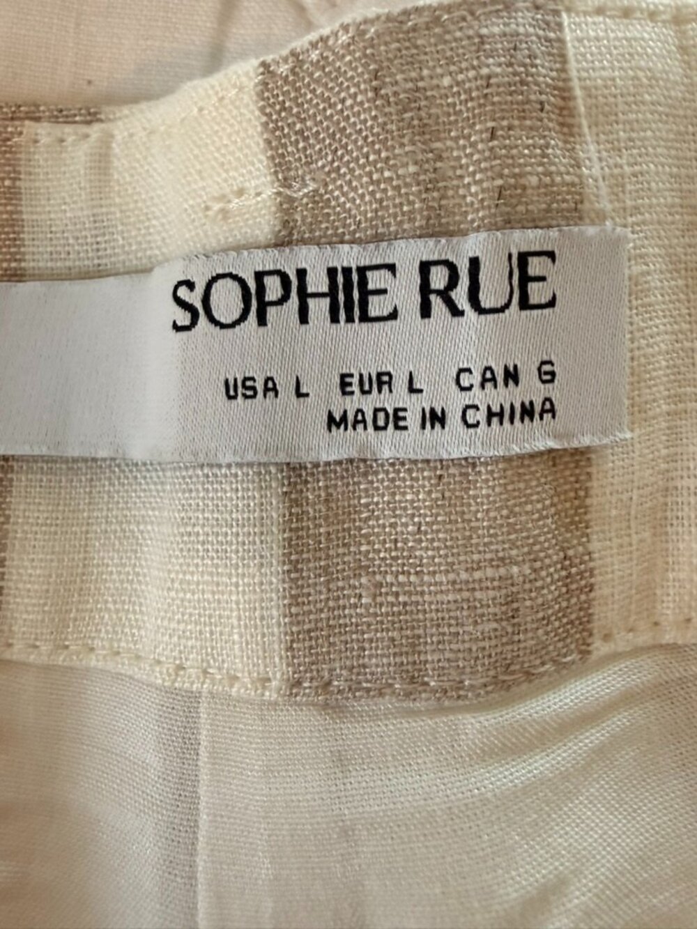 Sophie Rue Linen Striped Pants - Picture 5 of 7